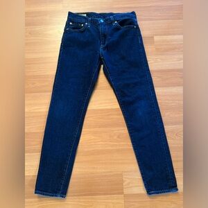 Levi’s Mens Dark Wash Jeans Tag Size 30x30 Capital E On Red Tag 512 Slim Fit